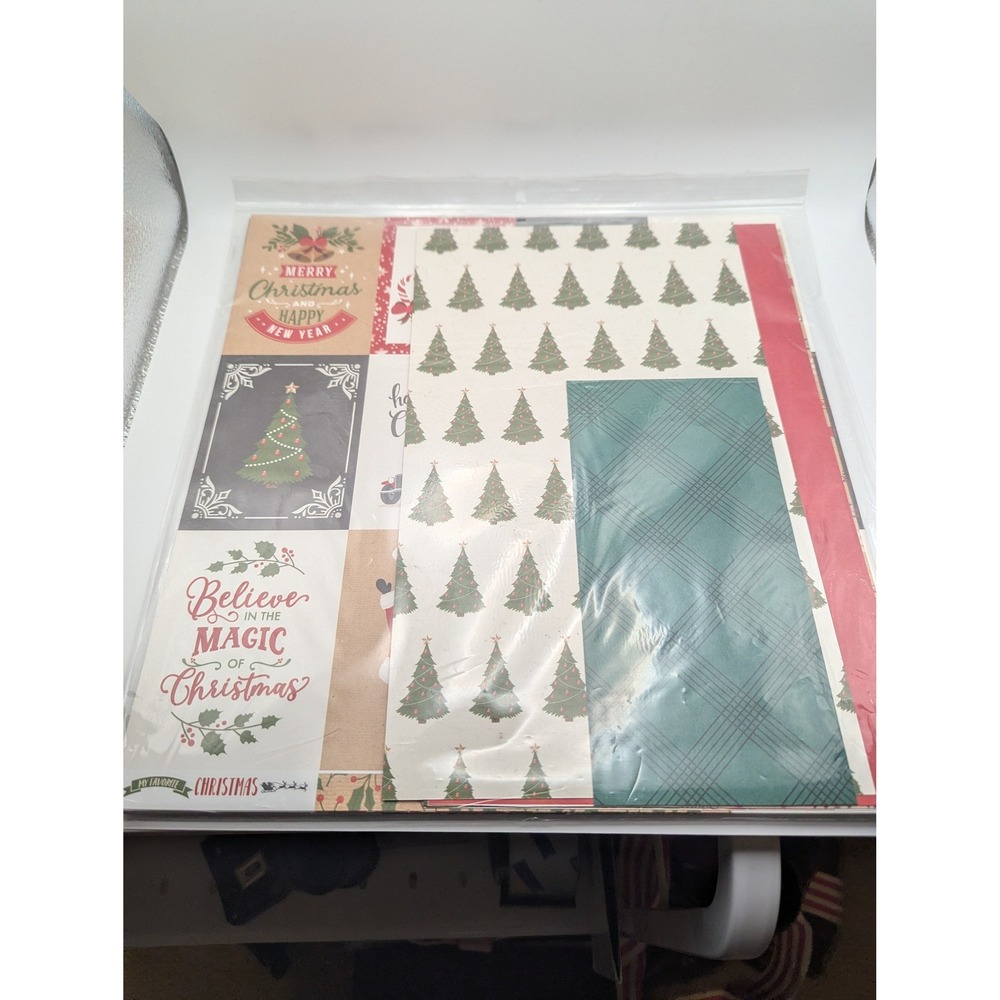 Lot of 25 12x12 Christmas Paper Echo Park Carta Bella CTMH Dbl & Single Sided